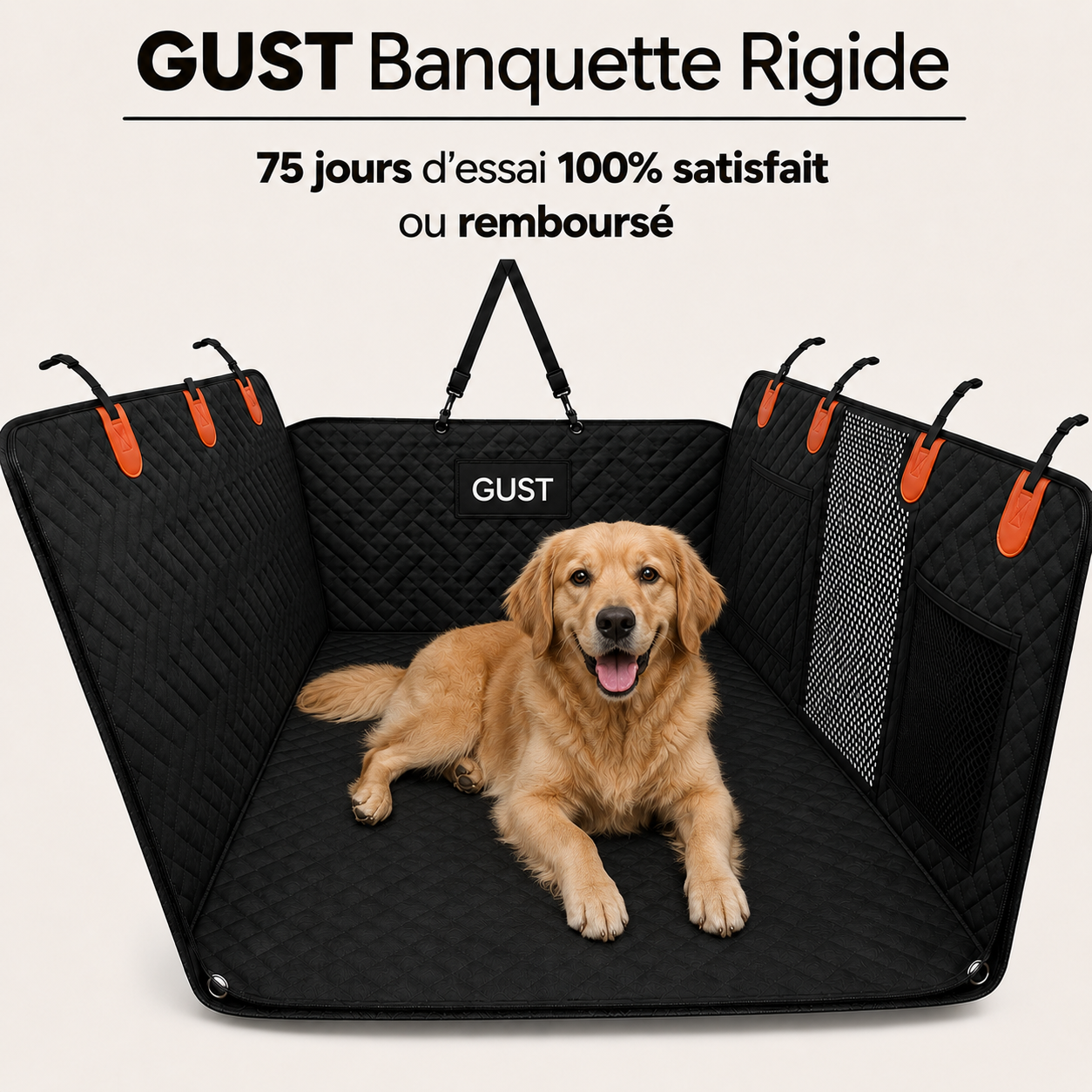Gust banquette rigide chien